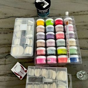 Acrylics set with colors